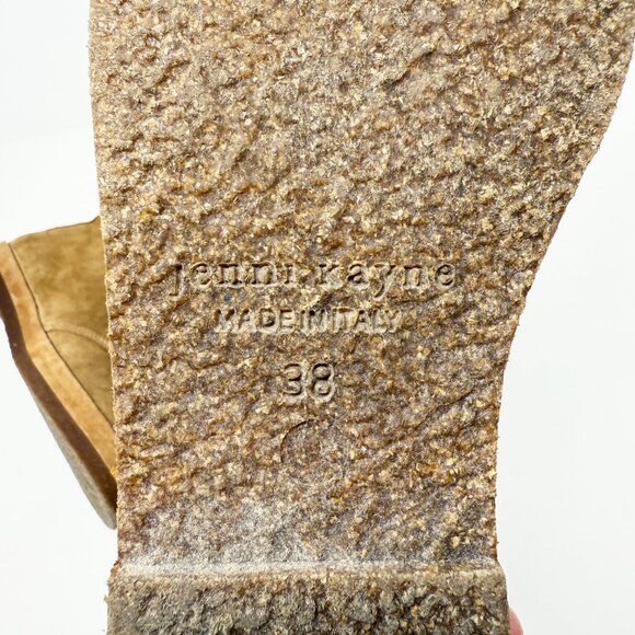 Jenni Kayne Tan Suede Canyon Boots Women's Sz EU 38/US 8 Lace Up Made in Italy - Picture 7 of 9